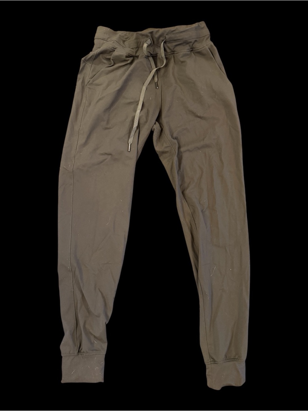 ZYIA Women’s Olive Jogger Sweatpants - Drawstring Cuffed Trousers